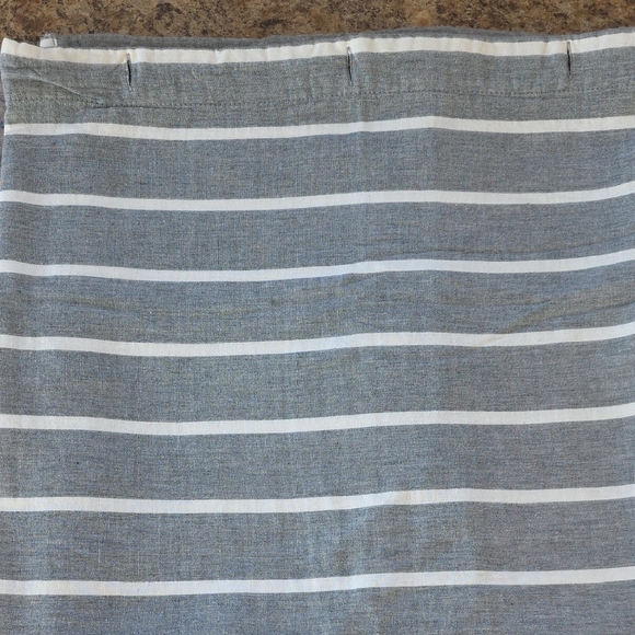 Threshold Striped Gray Shower Curtain - Picture 1 of 5